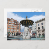 Caritasの健康な噴水コペンハーゲンデンマーク ポストカード (正面/裏面)