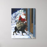 Carl救済's Santa Claus from<Carl's Christmas>b キャンバスプリント<br><div class="desc">ImageID: AAAJX001060 / Alexandra Day / CORBIS / Carl's Santa Claus 救済 from<_carl27_s christmas="">by Alexandra Day /</_carl27_s></div>