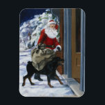 Carl救済's Santa Claus from<Carl's Christmas>b マグネット<br><div class="desc">ImageID: AAAJX001060 / Alexandra Day / CORBIS / Carl's Santa Claus 救済 from<_carl27_s christmas="">by Alexandra Day /</_carl27_s></div>