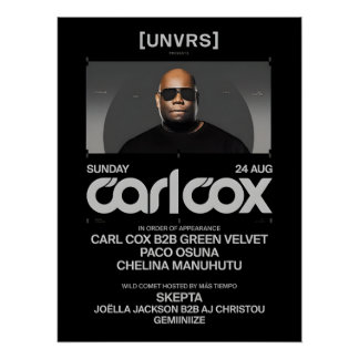 Carl Cox - Event - [UNVRS] Poster ポスター