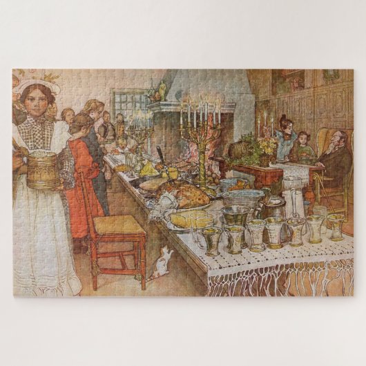 Carl Larssonによるクリスマスイブジュラフトネン ジグソーパズル (横)