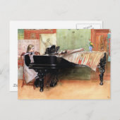 Carl Larssonアート遊: はかりで測 ポストカード (正面/裏面)