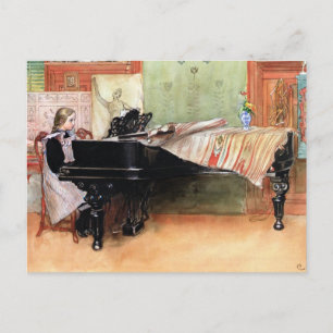 Carl Larssonアート遊: はかりで測 ポストカード