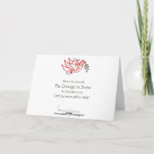 Carl Larssonカスタムクリスマスカードコテージin Snow シーズンカード (裏面)