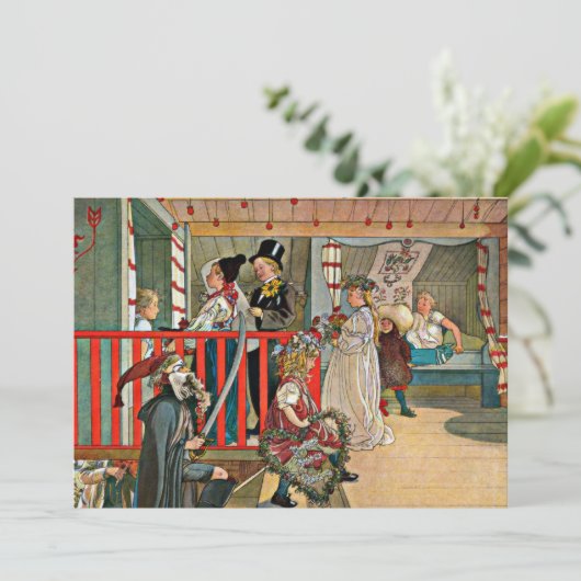 Carl Larsson -お祝いの日 カード (スタンド正面)