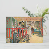 Carl Larsson -お祝いの日 カード (スタンド正面)