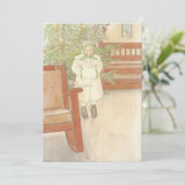 Carl Larsson – ガールとロッキングチェア 招待状 (スタンド正面)