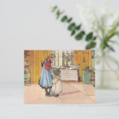 Carl Larsson – キッチン1898 ポストカード (スタンド正面)
