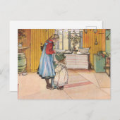 Carl Larsson – キッチン1898 ポストカード (正面/裏面)