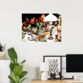 Carl Larsson – ラのまわりにンプ ポスター (ホームオフィス)