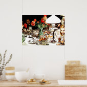 Carl Larsson – ラのまわりにンプ ポスター (キッチン)