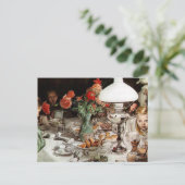 Carl Larsson – ラのまわりにンプ ポストカード (スタンド正面)