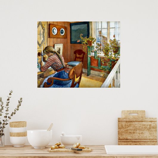 Carl Larsson – 対応 ポスター (キッチン)