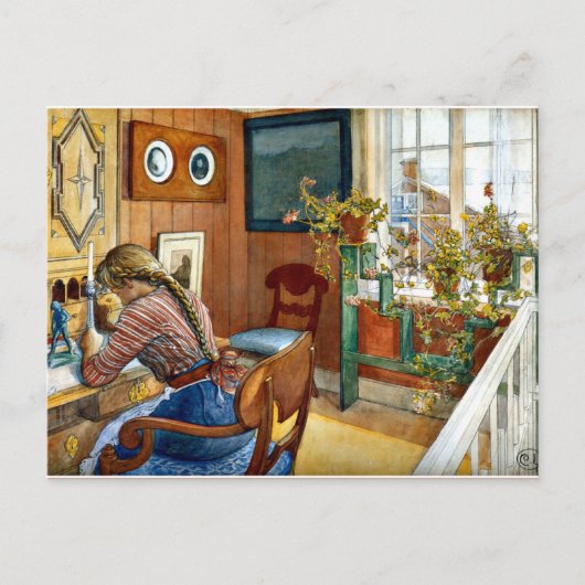 Carl Larsson – 対応 ポストカード (正面)