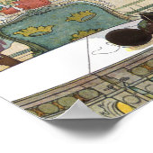 Carl Larsson – 窓枠の花 ポスター (角)