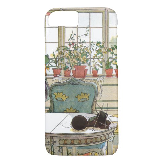 Carl Larsson – 窓枠の花 Case-Mate iPhoneケース (裏面)