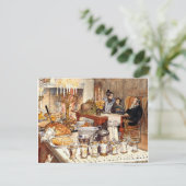 Carl Larsson :詳細・オブ・クリスマス・イブ、ラーソン・アート シーズンポストカード (スタンド正面)
