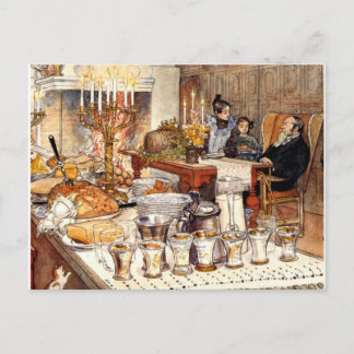 Carl Larsson :詳細・オブ・クリスマス・イブ、ラーソン・アート シーズンポストカード
