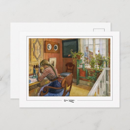 Carl Larsson #10 -ファインアートポストカード ポストカード (正面/裏面)