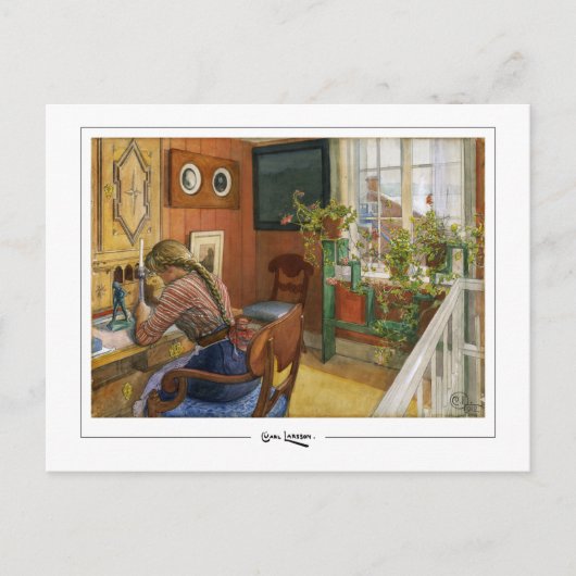 Carl Larsson #10 -ファインアートポストカード ポストカード (正面)