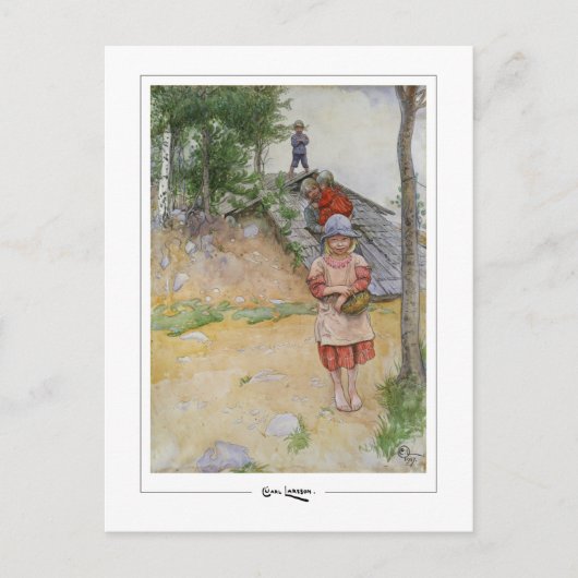 Carl Larsson #352 -ファインアートポストカード ポストカード (正面)