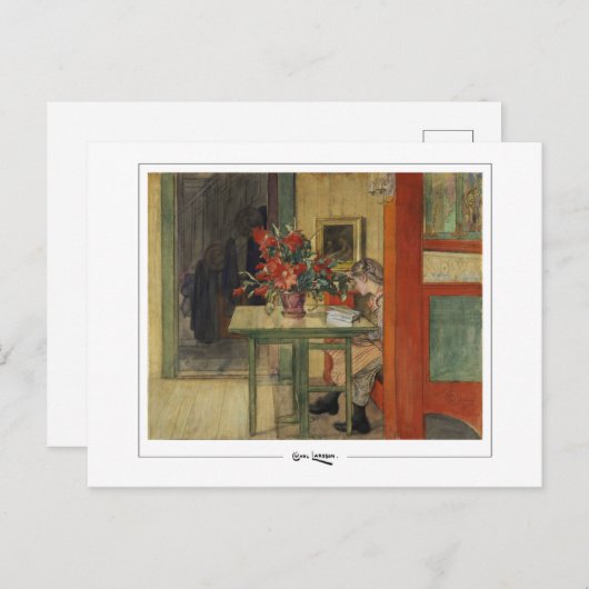 Carl Larsson #5 -ファインアートポストカード ポストカード (正面/裏面)