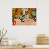 Carl Larsson art：キッチン ポスター (キッチン)