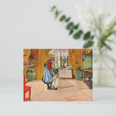 Carl Larsson art：キッチン ポストカード (スタンド正面)