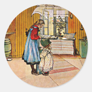 Carl Larsson art:キッチン ラウンドシール
