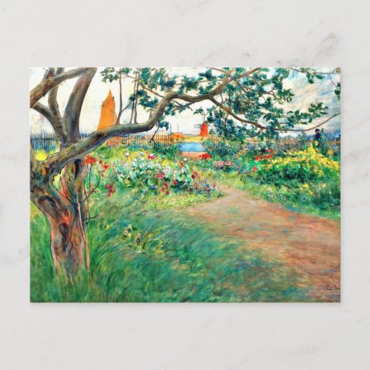 Carl Larsson art: Landscape at Marstrand ポストカード (正面)