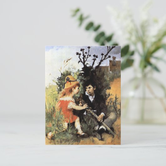 Carl Larsson artwork, Clair Obscur, ポストカード (スタンド正面)