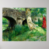 Carl Larsson - Bridge in Grez ポスター (正面)
