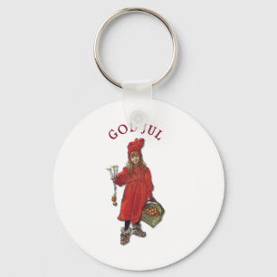 Carl Larsson: Brita as Iduna Says God Jul キーホルダー