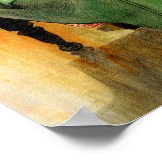 Carl Larsson - Brita At The Piano ポスター (角)