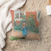 Carl Larsson - Brita With A Cat クッション (ブランケット)