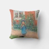 Carl Larsson - Brita With A Cat クッション (正面)