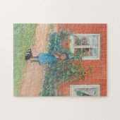 Carl Larsson - Brita With A Cat ジグソーパズル (横)