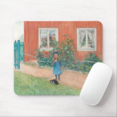 Carl Larsson - Brita With A Cat マウスパッド (マウス)
