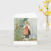 Carl Larsson Christmas Tree カード (黄色い花)