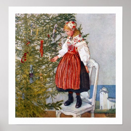 Carl Larsson Christmas Tree Poster Fine Art Print ポスター (正面)