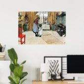 Carl Larsson In the Kitchenファインアート ポスター (ホームオフィス)