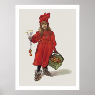 Carl Larsson Little Swedish Girl Brita as Iduna ポスター