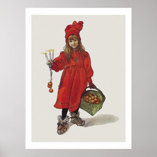 Carl Larsson Little Swedish Girl Brita as Iduna ポスター (正面)