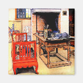 Carl Larsson - Peek-a-Boo マグネット (正面)