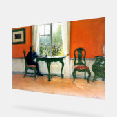 Carl Larsson - Required Reading アクリルサイン (傾斜)