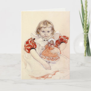 Carl Larsson's付きグリーティ絵画ングカード カード
