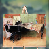 Carl Larsson's artwork, Playing Scales, アクリルサイン (ニュートラル)