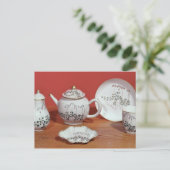 Carl Linnaeusに提供された紅茶サービス ポストカード (スタンド正面)