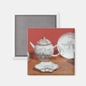 Carl Linnaeusに提供された紅茶サービス マグネット (正面/裏面)