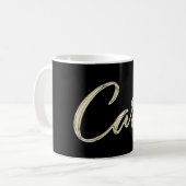 Carl Name whitegold Tasse Teetasse Kaffeetasse コーヒーマグカップ (正面左)